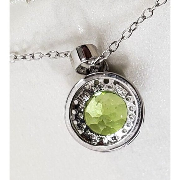 Sterling Lab-Created Blue & Green Sapphire Star Stud Earrings & 18" Necklace - Picture 10 of 12